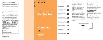 Quick Start Guide - Sony UK