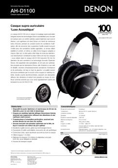 AHD1100_E2 FR-1.indd - Denon