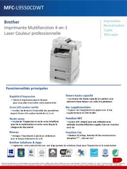 Brochure de l'imprimante MFC-L9550CDWT - Brother