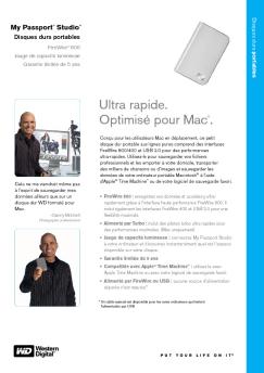 Ultra rapide. Optimisé pour Mac®.