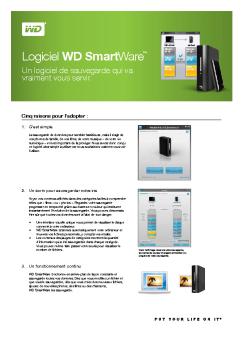 WD SmartWare™ Software Product Overview