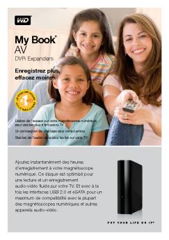 WD My Book® AV DVR Expanders Product Overview