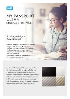 My Passport™ Ultra Portable Storage Product ... - Western Digital