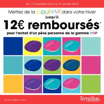 12€ remboursés - Terraillon