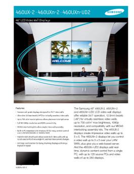 460UX-2 • 460UXn-2 • 460UXn-UD2 - Samsung