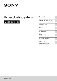 Home Audio System - Sony