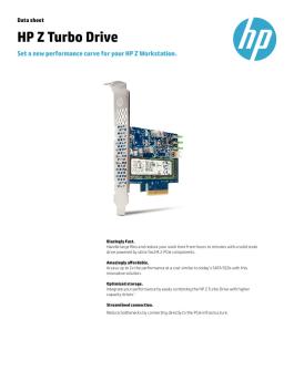 HP Z Turbo Drive datasheet - Samsung