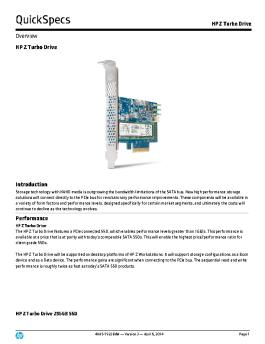 QuickSpecs - Hewlett Packard