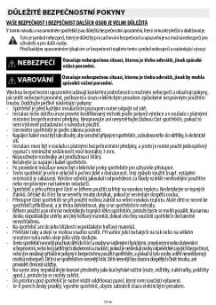 duležité bezpecnostní pokyny nebezpecí varování