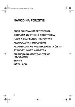 Návod pre Whirlpool WVE1410 A+W