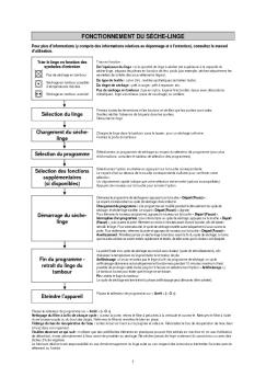 FONCTIONNEMENT DU SÈCHE-LINGE