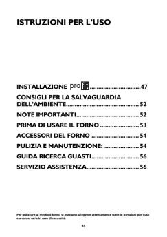 ISTRUZIONI PER L'USO