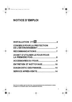NOTICE D'EMPLOI - Boulanger