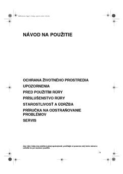 pred použitím rúry - Whirlpool