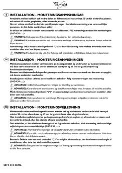 installation - monteringsanvisningar installasjon