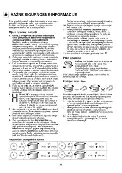 VAŽNE SIGURNOSNE INFORMACIJE
