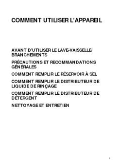 COMMENT UTILISER L'APPAREIL - Boulanger