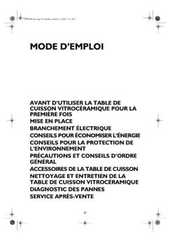 MODE D'EMPLOI