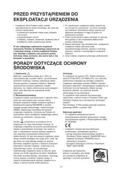 przed przystapieniem do eksploatacji urzadzenia