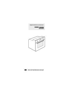 User and maintenance manual - whirlpool documents