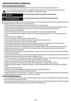 fontos biztonsági tudnivalók veszély! figyelmeztetés - Orczy