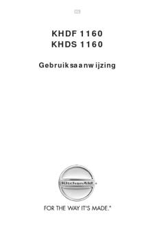 KHDF 1160 KHDS 1160 - whirlpool documents
