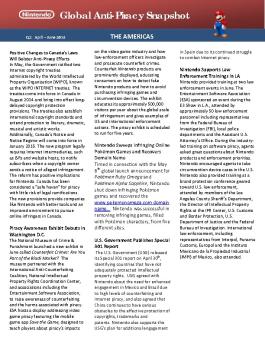 Global Anti-Piracy Snapshot - Nintendo Anti-Piracy