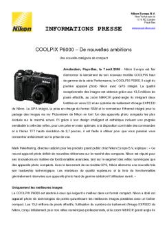 INFORMATIONS PRESSE