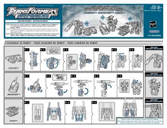 changing to robot • pour changer en robot • para cambiar en ... - Hasbro