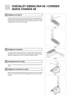 CHEVALET GIBRALTAR 08  / CORDIER QUICK CHANGE 08