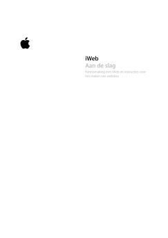 iWeb Aan de slag - Apple