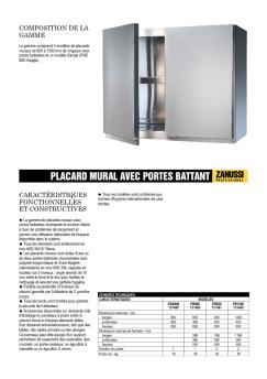 PLACARD MURAL AVEC PORTES BATTANT