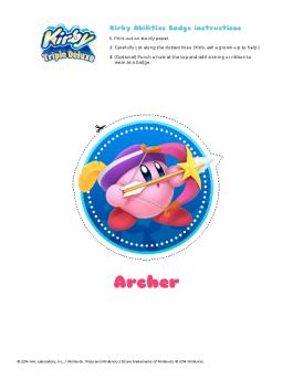 Print your badge! - Kirby - Nintendo