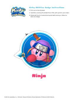 Print your badge! - Kirby - Nintendo