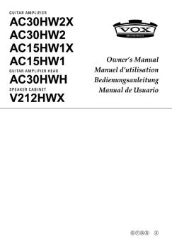 AC30HW2X/AC30HW2/AC15HW1X/AC15HW1/AC30HWH/V212HWX ...