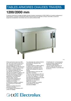 TABLES ARMOIRES CHAUDES TRAVERS.