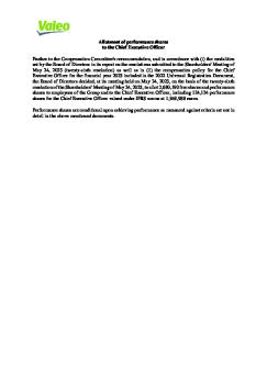 Allotment Of Performance Shares 2023