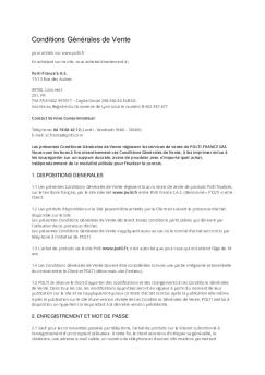 Anciennes Conditions Octobre 2023