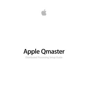 Apple Qmaster Distributed Processing Setup Guide - Support