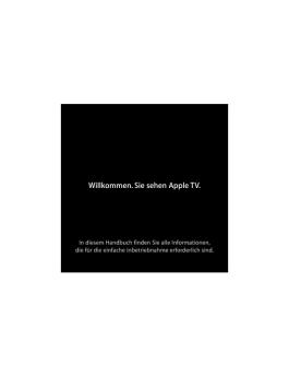 Apple TV Installationshandbuch - Support