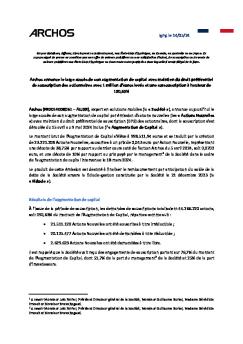 Archos Communique De Presse De Resultat Ak Dps 14.05.2024 Publication