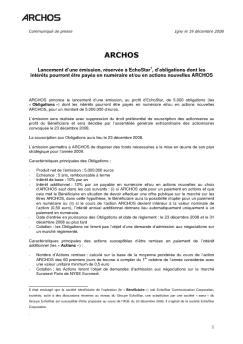 (Projet de communiqué - Définitif)