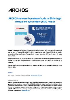ARCHOS Partenariat Logic Instrument Et Feeder EIZ0 France Juin 2024 1