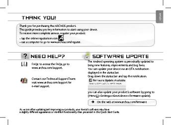 software update need help? thank you! - Archos