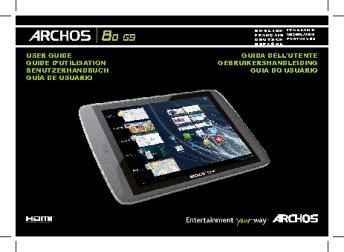 guida dell'utente gebruikershandleiding guia do usuário user ... - Archos