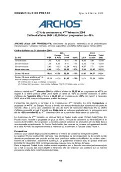 COMMUNIQUE DE PRESSE