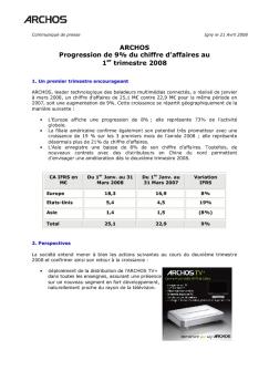 Archos communiqué CAT120081