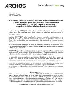 CP ARCHOS et CPFK_20070731