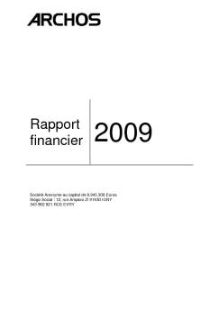 Rapport financier 2009 - Final pour publication sur site