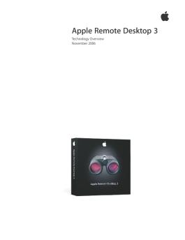 Apple Remote Desktop 3 Technical Overview - Support